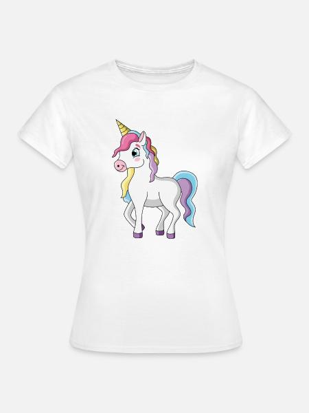 Einhorn - Frauen T-Shirt - Weiß