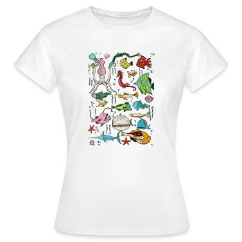 under the sea - Women's T-Shirt - white - Front - AI Model Female 172 dark (172cm)