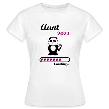 2023 Aunt, Tata in 2023, future aunt - Women's T-Shirt - white - Front - AI Model Female 172 dark (172cm)