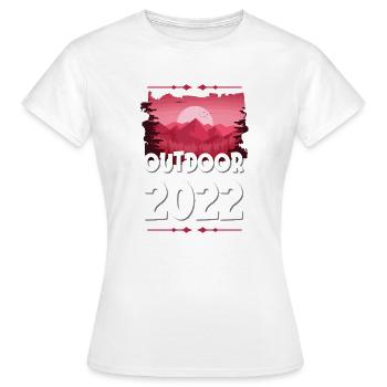 Outdoor 2022 - Women's T-Shirt - white - Front - AI Model Female 172 dark (172cm)