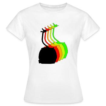 bunte gondel - Frauen T-Shirt - Weiß - Vorne - AI Model Female 172 dark (172cm)