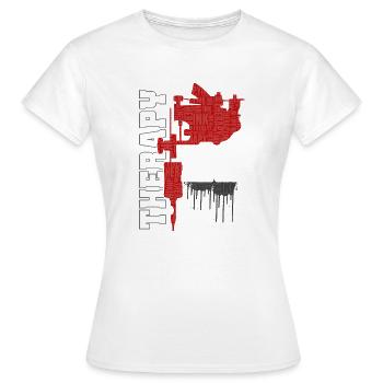 Thérapie motivationnelle des tatouages en disant - T-shirt Femme - blanc - Devant - AI Model Female 172 dark (172cm)