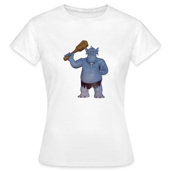 Neandertal - T-shirt Femme - blanc - Devant - AI Model Female 172 dark (172cm)