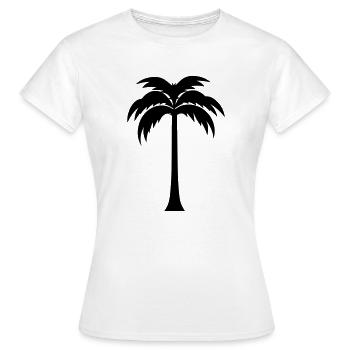 palmier - T-shirt Femme - blanc - Devant - AI Model Female 172 dark (172cm)