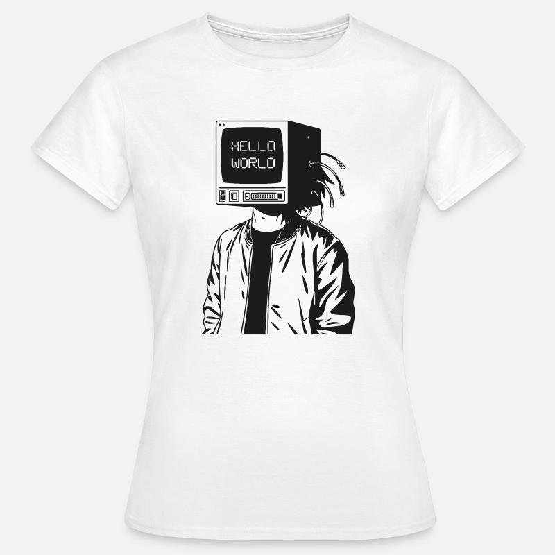 Computer Head 2.0 - Women's T-Shirt - white