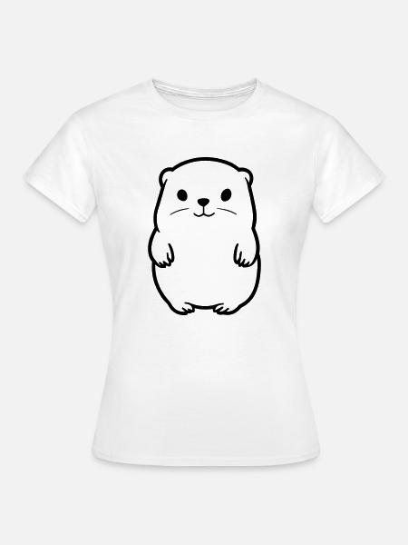 Murmeltier - Frauen T-Shirt - Weiß