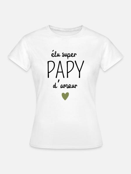 Gewählter Super-Opa der Liebe - Frauen T-Shirt - Weiß