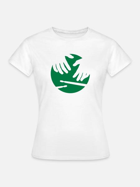 percussion - Frauen T-Shirt - Weiß