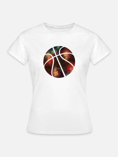 basketball galaxy - T-shirt Femme - blanc