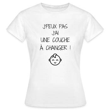 Nursery Nurse Kinderpflegerin Puéricultrice Baby - Women's T-Shirt - white - Front - AI Model Female 172 dark (172cm)