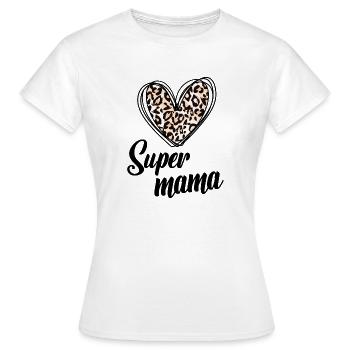 Super mama - T-shirt Femme - blanc - Devant - AI Model Female 172 dark (172cm)