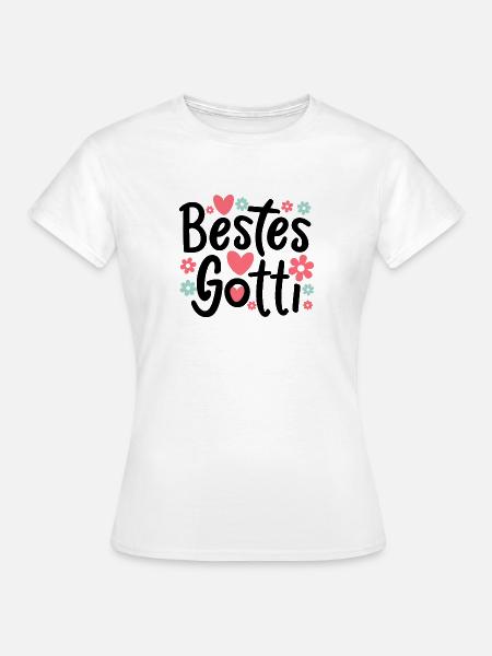 Bestes Gotti - Frauen T-Shirt - Weiß