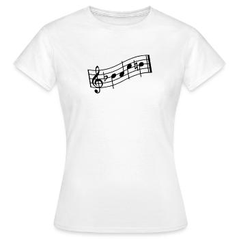 bach - Frauen T-Shirt - Weiß - Vorne - AI Model Female 172 dark (172cm)