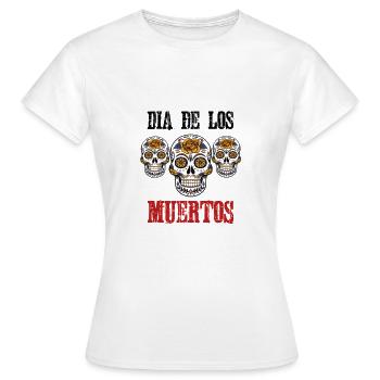 Dia de los muertos - Women's T-Shirt - white - Front - AI Model Female 172 dark (172cm)