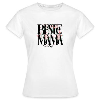 Beste Mama - Frauen T-Shirt - Weiß - Vorne - AI Model Female 172 dark (172cm)
