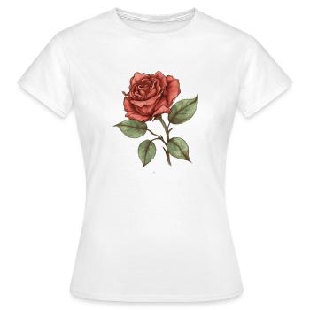 Rosenmontag Valentinstag Geschenkidee - Frauen T-Shirt - Weiß - Vorne - AI Model Female 172 dark (172cm)