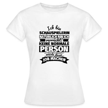 Schauspielerin Geschenke - Frauen T-Shirt - Weiß - Vorne - AI Model Female 172 dark (172cm)