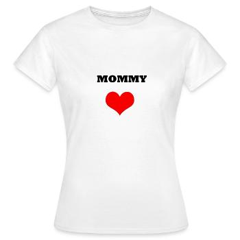 MOMMY - Frauen T-Shirt - Weiß - Vorne - AI Model Female 172 dark (172cm)