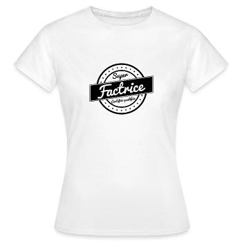 Super factrice - T-shirt Femme - blanc - Devant - AI Model Female 172 dark (172cm)