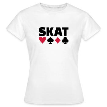 Skat - T-shirt Femme - blanc - Devant - AI Model Female 172 dark (172cm)