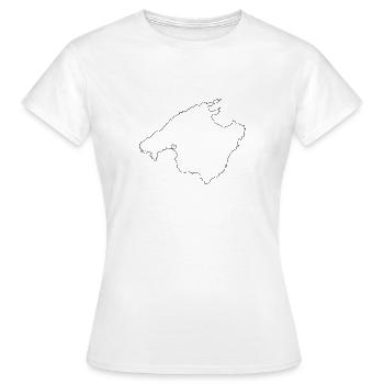 MALLORCA heart - Women's T-Shirt - white - Front - AI Model Female 172 dark (172cm)