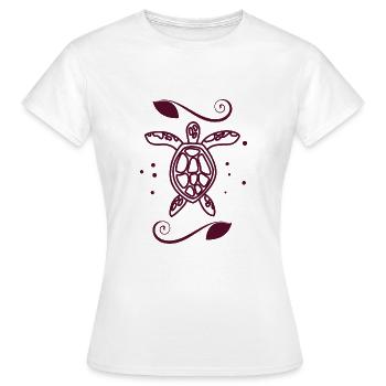 Tortue / Reptile - Reptile - T-shirt Femme - blanc - Devant - AI Model Female 172 dark (172cm)