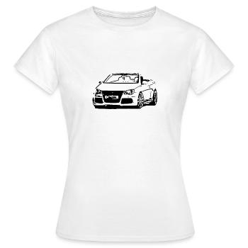 Cabrio - Frauen T-Shirt - Weiß - Vorne - AI Model Female 172 dark (172cm)