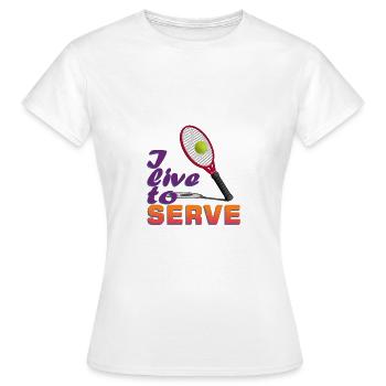 LIVES SERVE SLAVERY - Women's T-Shirt - white - Front - AI Model Female 172 dark (172cm)