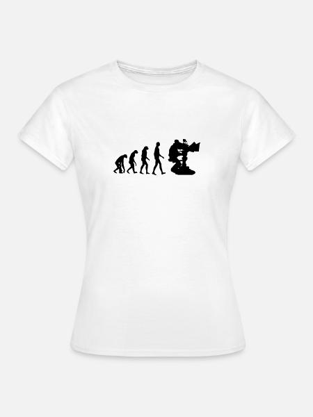Cameraman / Camera / Kameramann / Kamera - Frauen T-Shirt - Weiß