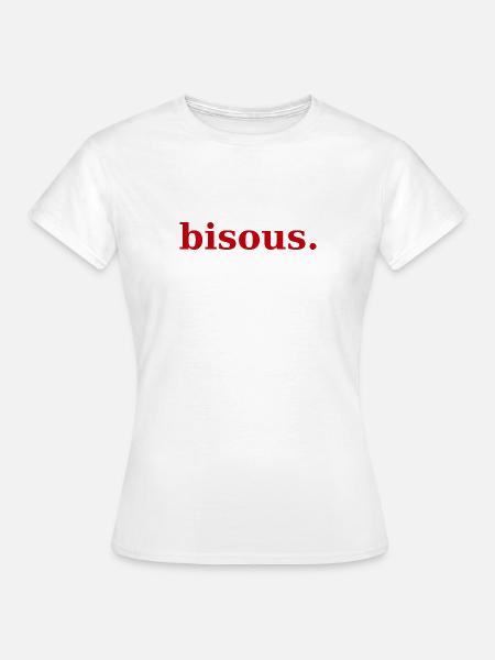 rote Küsse - Frauen T-Shirt - Weiß