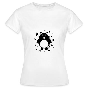 Waschbär Zootier Naturschutz - Frauen T-Shirt - Weiß - Vorne - AI Model Female 172 dark (172cm)