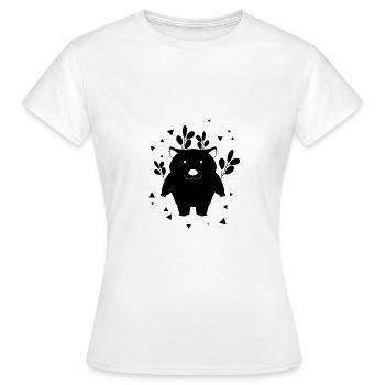 Bär Zootier Tierfreund Naturschutz - Frauen T-Shirt - Weiß - Vorne - AI Model Female 172 dark (172cm)