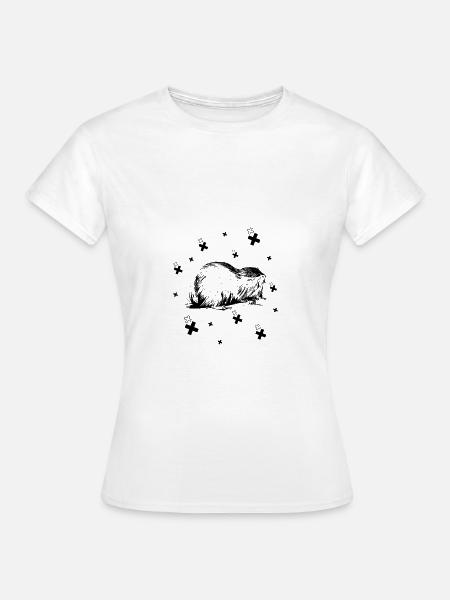 Marder Hermelin Wiesel - Frauen T-Shirt - Weiß