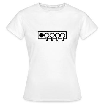 Biathlon - T-shirt Femme - blanc - Devant - AI Model Female 172 dark (172cm)
