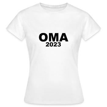 Oma 2023 - Frauen T-Shirt - Weiß - Vorne - AI Model Female 172 dark (172cm)