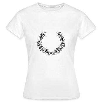 Lorbeerkranz - Frauen T-Shirt - Weiß - Vorne - AI Model Female 172 dark (172cm)