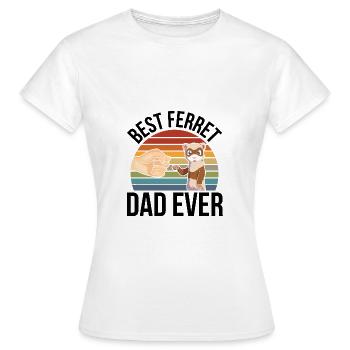 Frettchen - Frauen T-Shirt - Weiß - Vorne - AI Model Female 172 dark (172cm)