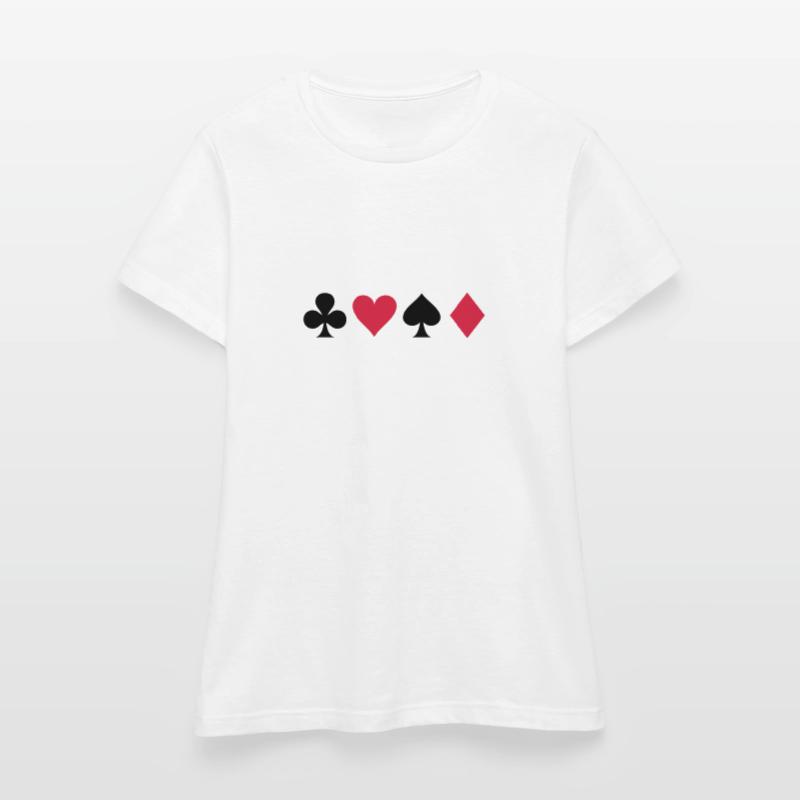 Karten Frauen T-Shirt