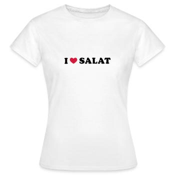 J'aime salade - T-shirt Femme - blanc - Devant - AI Model Female 172 dark (172cm)