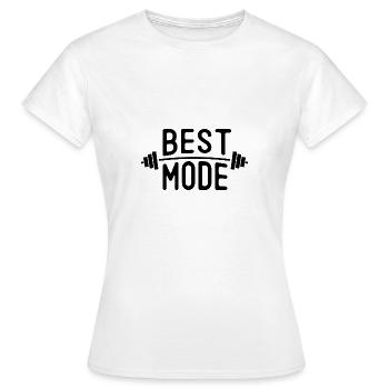 Gym Bull - Beast Mode - T-shirt Femme - blanc - Devant - AI Model Female 172 dark (172cm)