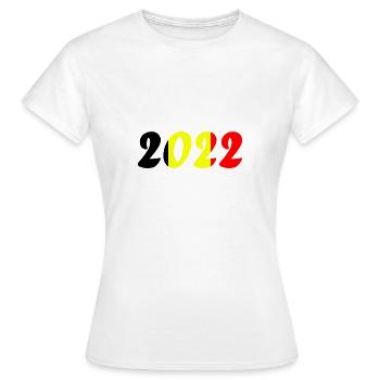Équipe nationale de Belgique - T-shirt Femme - blanc - Devant - AI Model Female 172 dark (172cm)