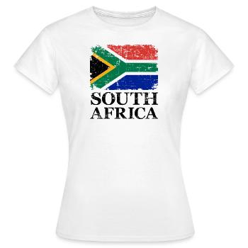 Afrique du Sud - T-shirt Femme - blanc - Devant - AI Model Female 172 dark (172cm)