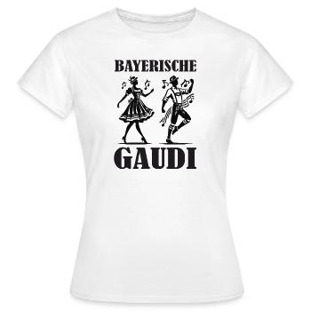 Bavarian Fun - Costumes traditionnels homme et femme - T-shirt Femme - blanc - Devant - AI Model Female 172 dark (172cm)