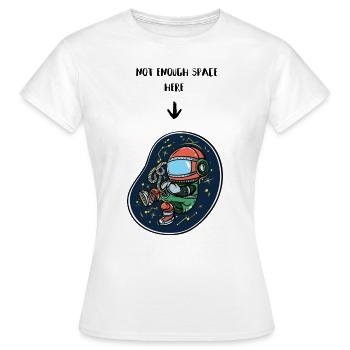 Schwangerschaftsdesign - Nicht genug Platz - Frauen T-Shirt - Weiß - Vorne - AI Model Female 172 dark (172cm)