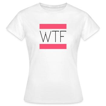 wtf girl - Frauen T-Shirt - Weiß - Vorne - AI Model Female 172 dark (172cm)