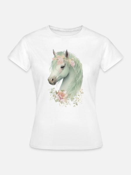 Pferd Mystisch - Frauen T-Shirt - Weiß