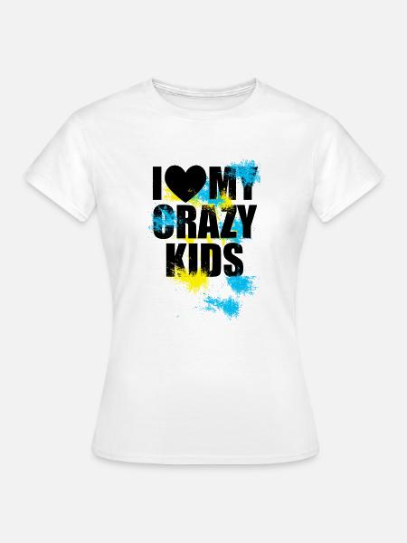 Crazy kids - Frauen T-Shirt - Weiß