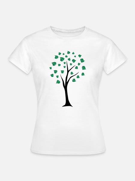 Lebensbaum - Frauen T-Shirt - Weiß