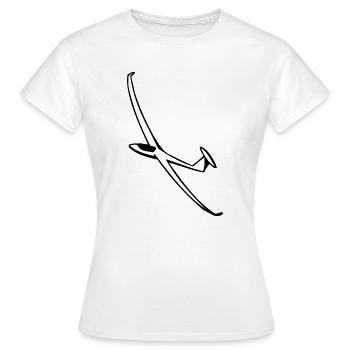Segelflugzeug - Frauen T-Shirt - Weiß - Vorne - AI Model Female 172 dark (172cm)