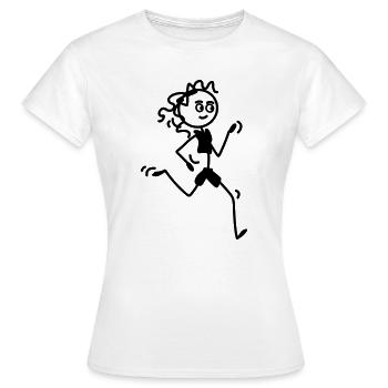 Runner girl or woman - Women's T-Shirt - white - Front - AI Model Female 172 dark (172cm)
